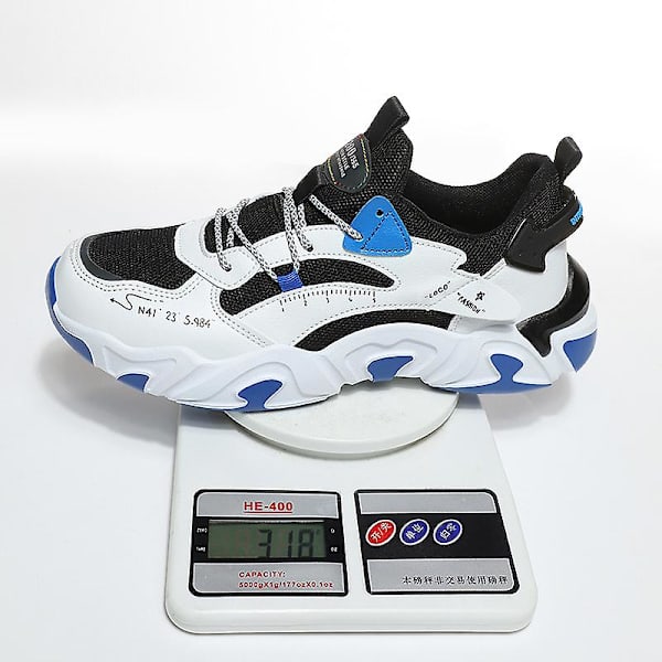 Basketskor för män Andas Sneakers Löparskor 3A6636 BlackBlue 41