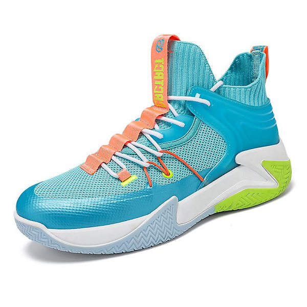 Basketskor för män Mode Halkfria sneakers Andas sportskor 2Lq8 Blue 44