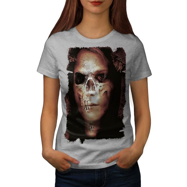 Zombie Girl Death Skull Women T-shirt S