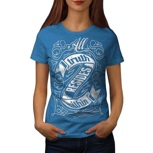 All Truth Resides Dam Royal Bluet-shirt XL