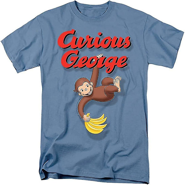 Nyfiken George mäns Hangin Out T-shirt Blå X-Large