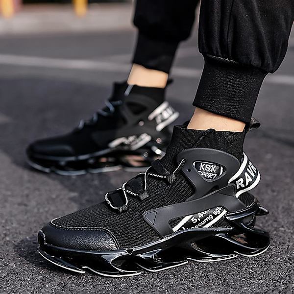 Herr Sport Athletic löparsneakers Walking Shoes 3B9997 Black 41