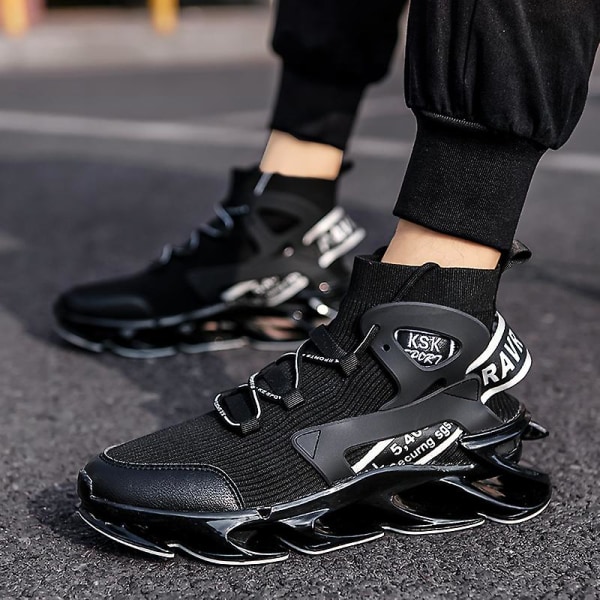 Herr Sport Athletic löparsneakers Walking Shoes 3B9997 Black 43