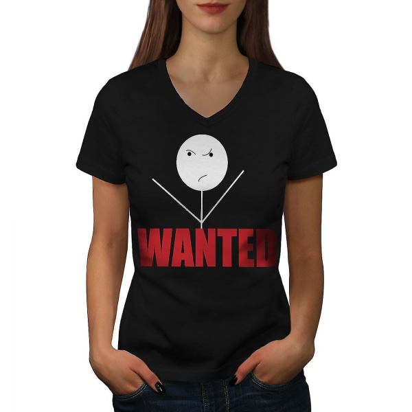 Wanted Sticks Funy Women T-shirt M