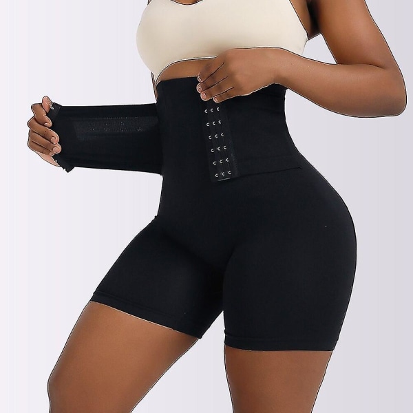 Shapewear för kvinnor Butt Lifter Byxa Sömlös Höjd Midja Höftförstärkare Booty Pad Push Up Underkläder Rumpa Rumpa Kroppsformare, svart