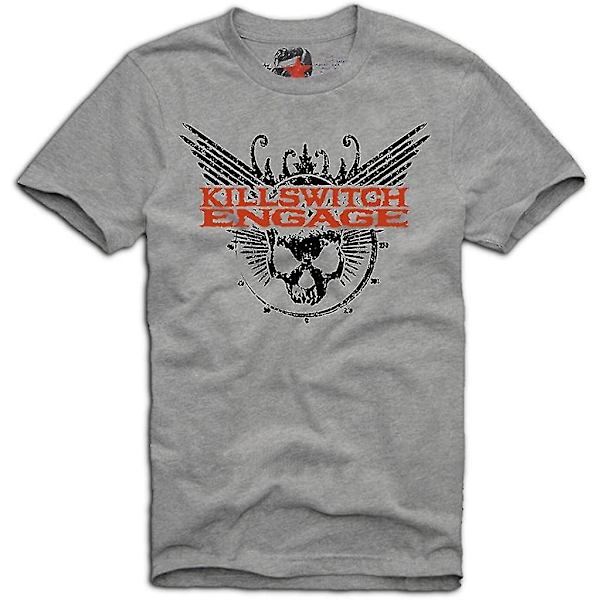 E1syndicate Killswitch Engage T-shirt Avenged Trivium In Flames Metal S-xl Grå M