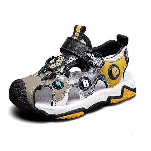 Barns strandtofflor Modesandaler Utomhus Halkfria inomhusskor 2C869 Yellow 30