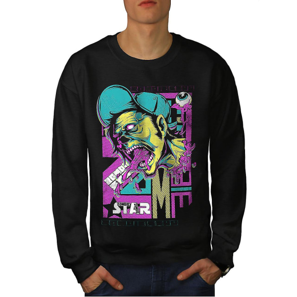 Star Creepy Urban Zombie Sweatshirt för män L