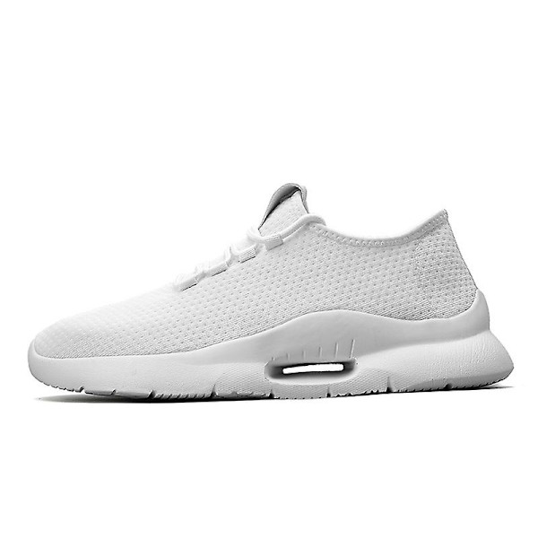 Herrskor Lättviktssneakers som andas Löparskor 2C009 White 41