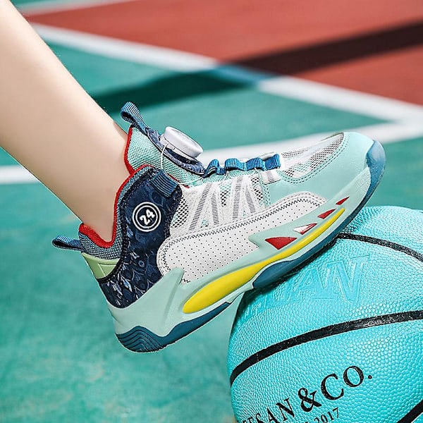 Barn Basketskor Mode Flickor Sneakers Andas Sportskor 3Al813 Blue 34