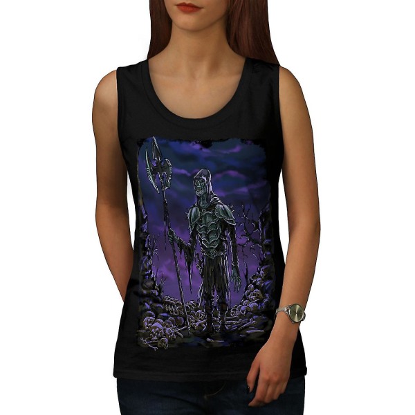 Grave Brain Creepy Women Blacktank Top XXL