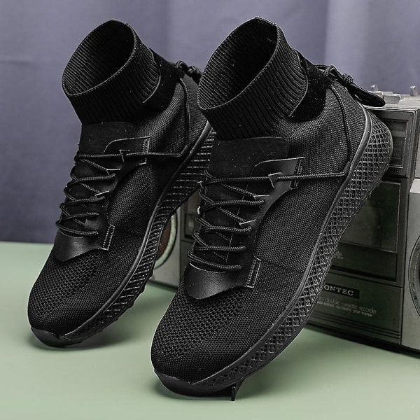 Basketskor för män Andas Sneakers Löparskor 3Ay861 Black 39