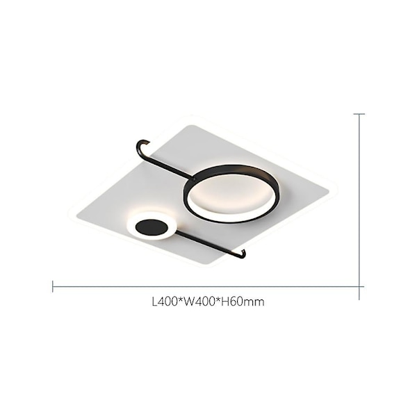 Nordic Ceiling Lamp Atmospheric Vardagslampa Sovrum Master Bedroom Square Led Minimalist Lamps