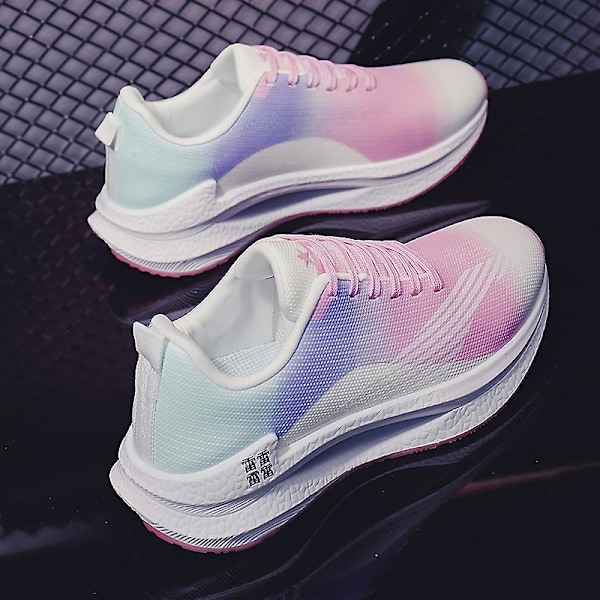 Herr Dam Sneakers Andas löparskor Mode Sportskor Yja1295 WhitePink 41