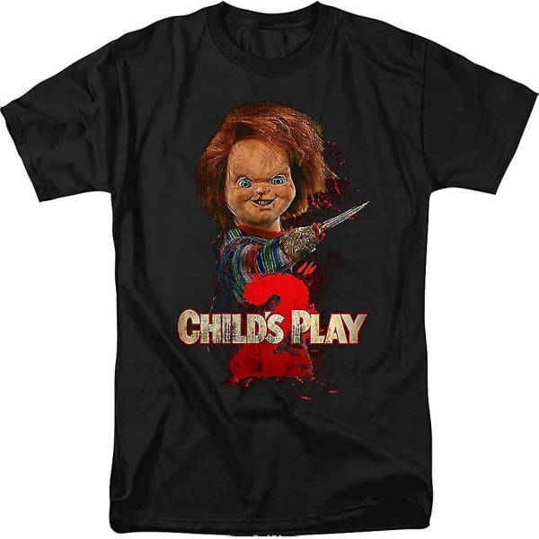 Child's Play 2 Skräck Komedi Thriller Film Här är Chucky Vuxen T-shirt T-shirt