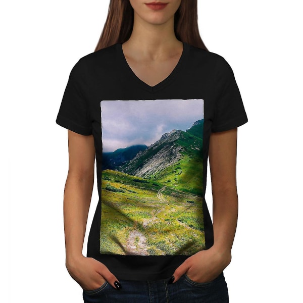 Mountain Top Field T-shirt för kvinnor L