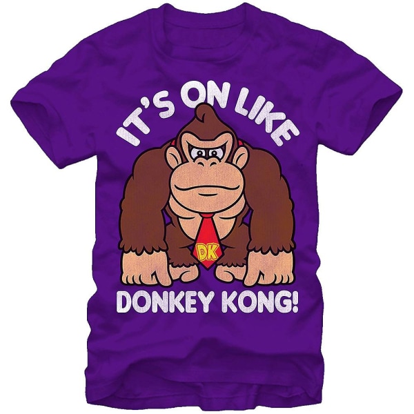 Lila det är på som Donkey Kong T-shirt L