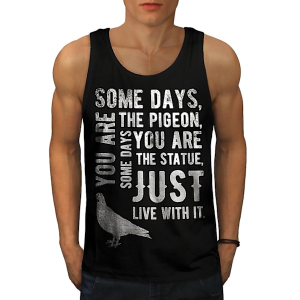 Pigeon Life Saying Funy Men Linne 3XL