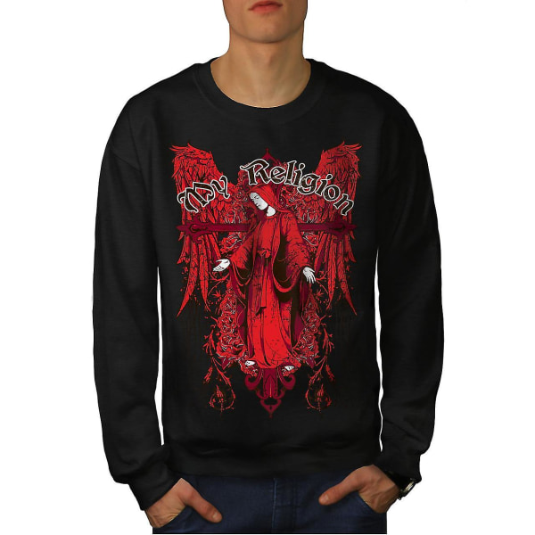 My Religion God Men Blacksweatshirt S