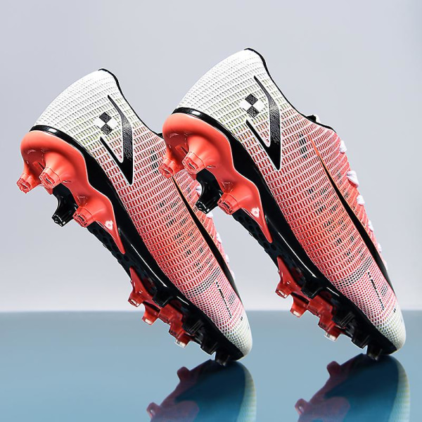 Fotbollsskor för män Long Spikes Skor Fotbollsskor Fotbollssneaker 1G7177 Pink 36