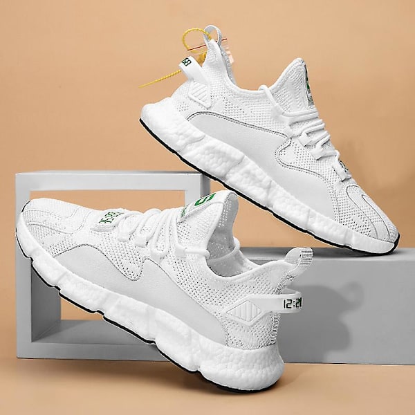 Sportlöparskor för män Lättviktssneakers G168 White 40