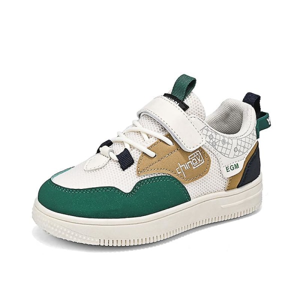 Pojkar Flickor Sneakers Andas Skateboarding Skor Barn Löparskor HS016 Green 38