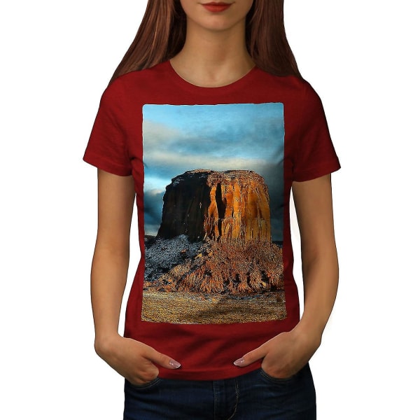 Rock Desert Photo Nature Women Redt-shirt S