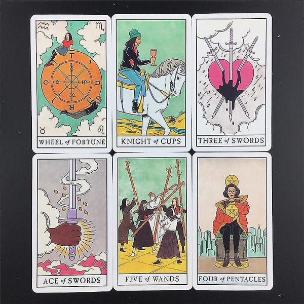 The Modern Witch Tarot Deck Guidebook Card Bord Kortspel Magical Fate Divination Card46st Ts31