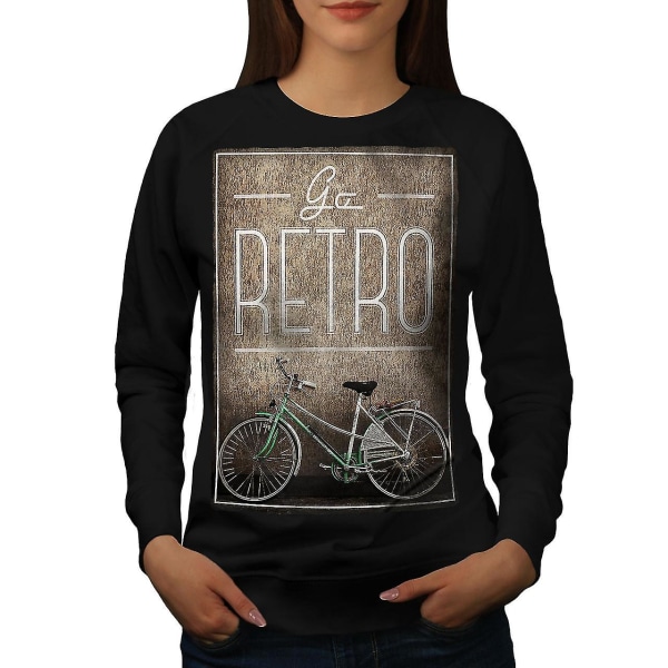 Go Retro Old Bike Women Sweatshirt L