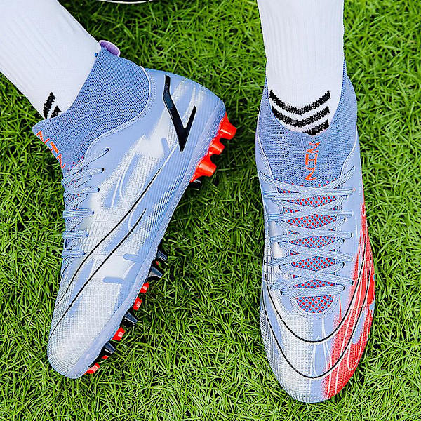Fotbollsskor dam Spikes Fotbollsskor för ungdomar Stövlar Atletisk Sneaker 3C758G Purple 45