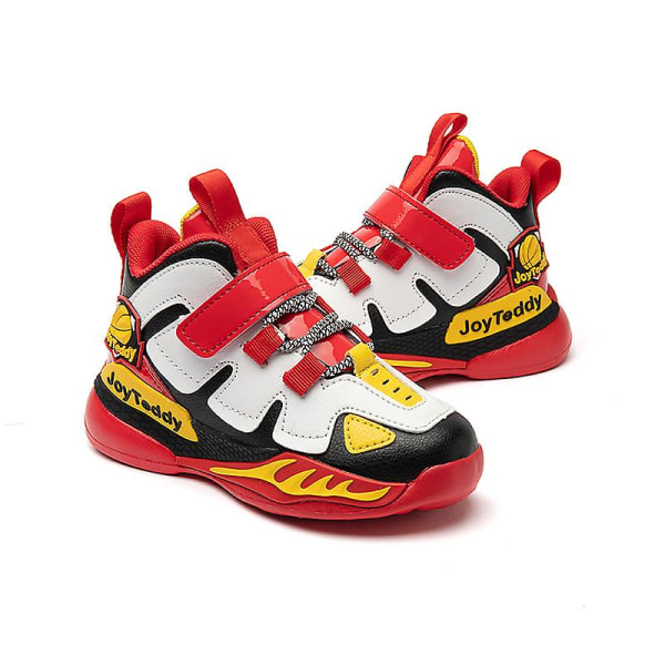Sneakers för barn Andas löparskor Mode Sportskor för pojkar Flickor 3Akq1652 WhiteRed 33