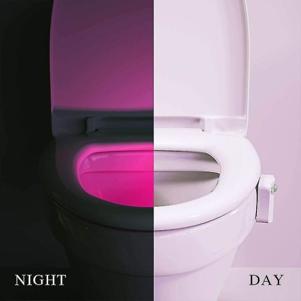2-pack liten nattlampa 16 färger - liten nattlampa för toalett, automatisk rörelse