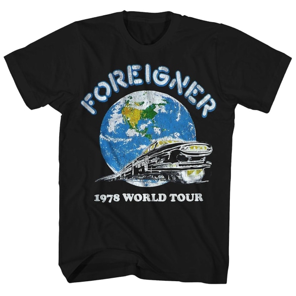 Foreigner T Shirt World Tour â€?8 Foreigner Shirt L