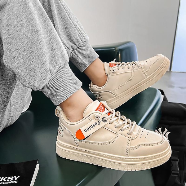 Sneakers för barn Andas Pojkar Flickor Skateboard Skor Löparskor F01 Beige 34