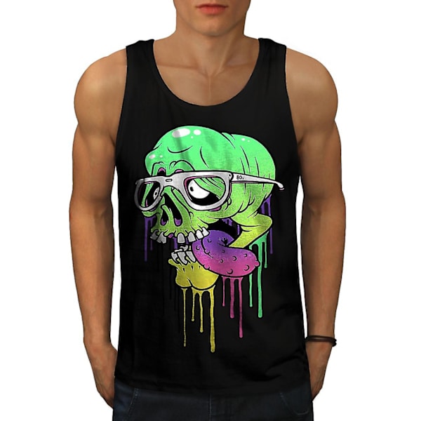 Swag Zombie Skull Men Blacktank Top S