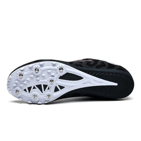 Friidrottsskor för män Spikes Track Race Hoppande Sneakers Professionell löpning Nail Spikes Skor 2J2101 Black 35