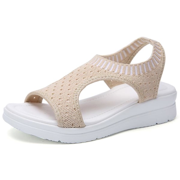 Damsandaler Casual Andas strandskor 808 Beige 41