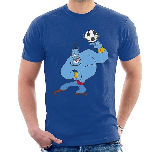 Disney Football Aladdin Genie Football Spin T-shirt för män L