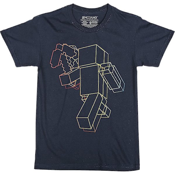 Jinx Minecraft Duality T-shirt för pojkar, marinblå, liten M