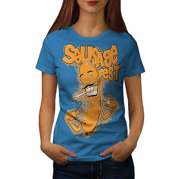 Korvfest Festmat Dam Royal Bluet-shirt XXL