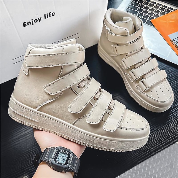 Herrsneakers Andas Dam Skateboarding Skor Löparskor K021 Beige 44