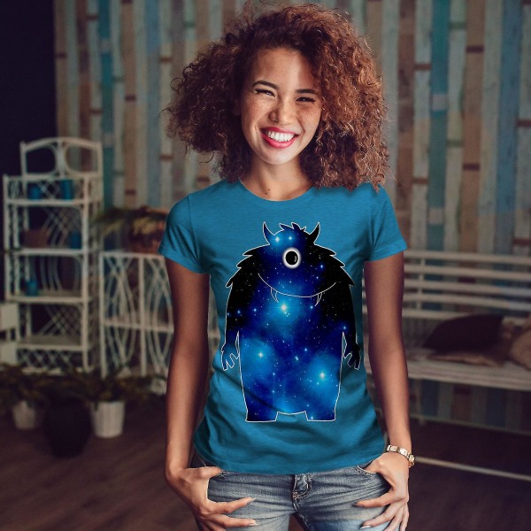 Monster Galaxy Star Kunglig T-shirt för kvinnor 3XL