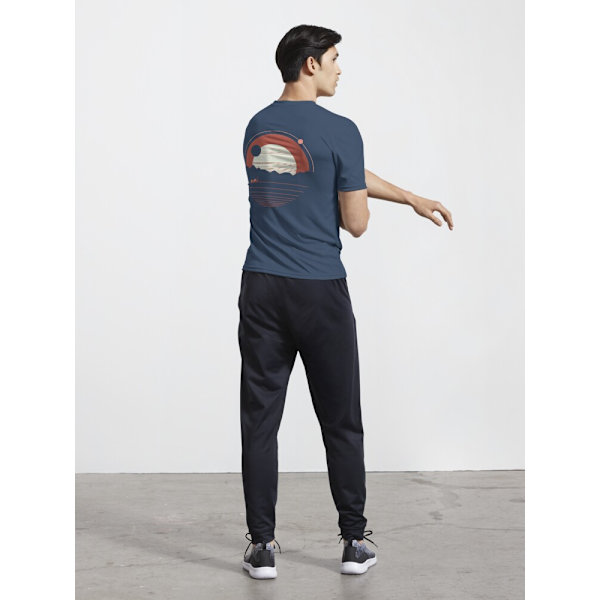 Solitude Active T-shirt Navy L_Back