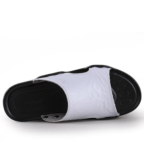 Herrtofflor Halkfria sandaler Mode strandskor för kvinnor q7 White 41