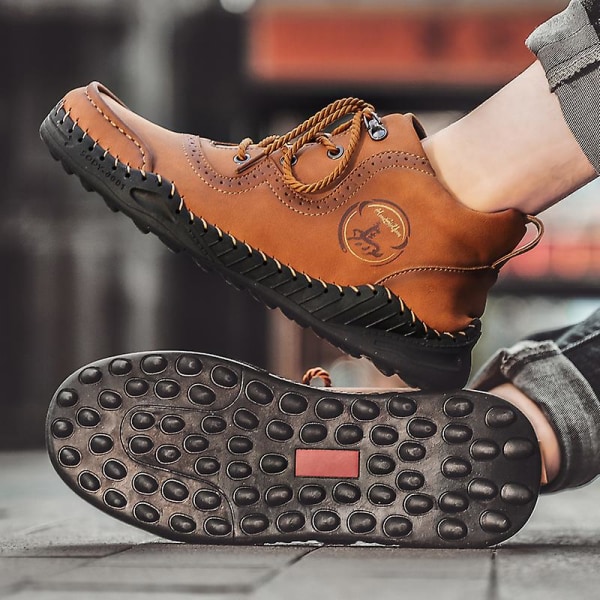 Utomhusstövlar för män Mode Casual Boots 1G668 Brown 41