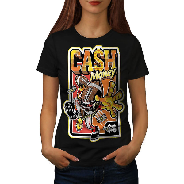 Cash Money Gym Cool kvinnor Blackt-shirt L
