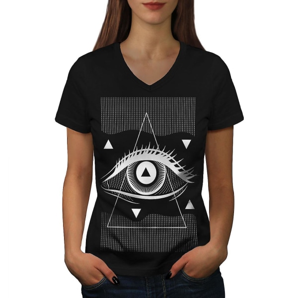 Triangel Symbol Kvinnor T-shirt M