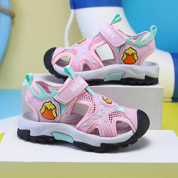 Barns strandtofflor Modesandaler Utomhus Halkfria inomhusskor 2Ca10 Pink 32