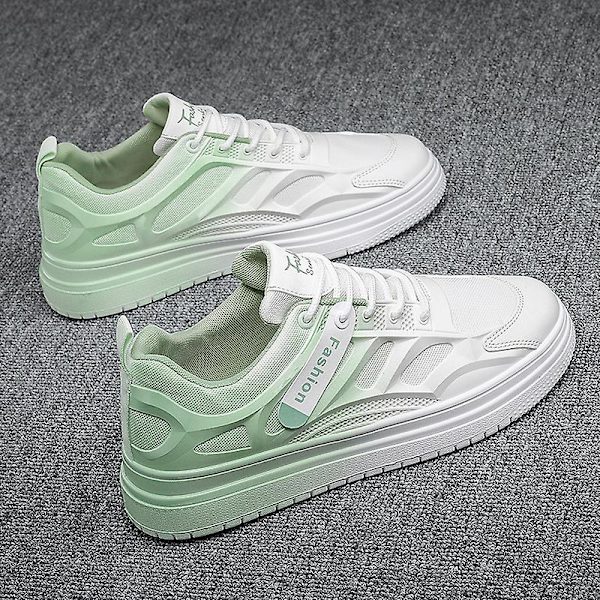 Casual för män Halkfria platta skor som andas Frq623 LightGreen 41