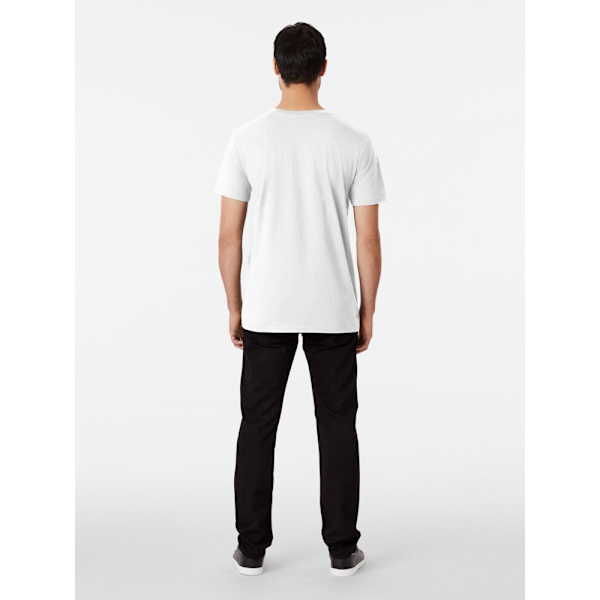 Söt och leende trädgårdsmästarflicka med kaktus och små växter kawaii Premium T-shirt White M_Front